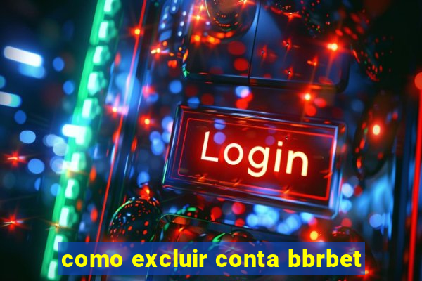 como excluir conta bbrbet